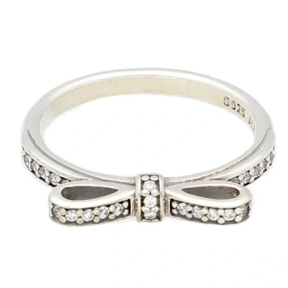 Pandora Ring Sparkling Bow 190906CZ (US size 7) - Picture 8 of 11